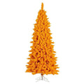 Vickerman K237120 2 ft. x 20 in. Flocked Yellow Artificial UnLit Christmas Tree with 84 PVC Tips & Plastic Tree Stand