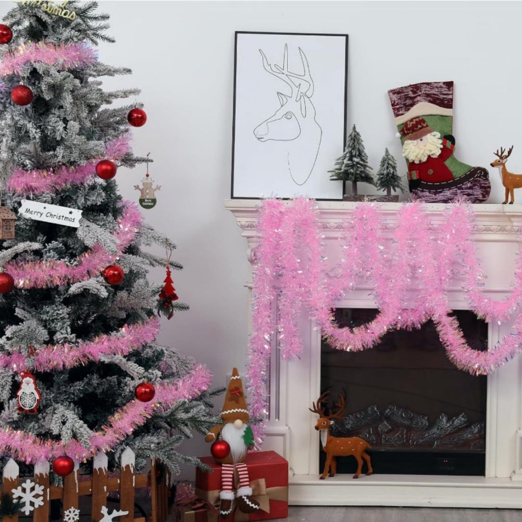 Faux Pre-Lit Cross Shaped Christmas Tree Cross, Exquisite Christmas Decorations (6FT-3 socks)