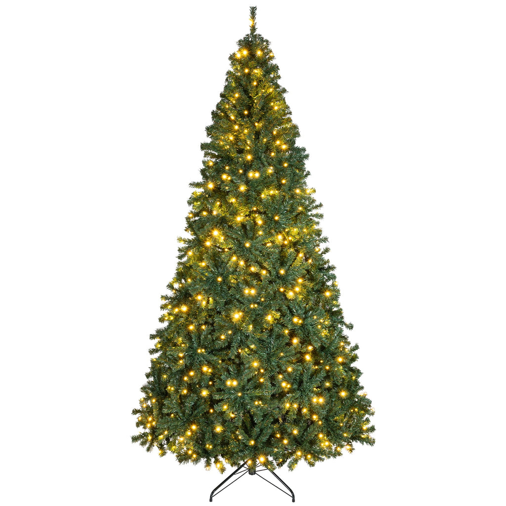 Costway 6Ft Pre-Lit Artificial Christmas Tree Hinged 350 LED Lights