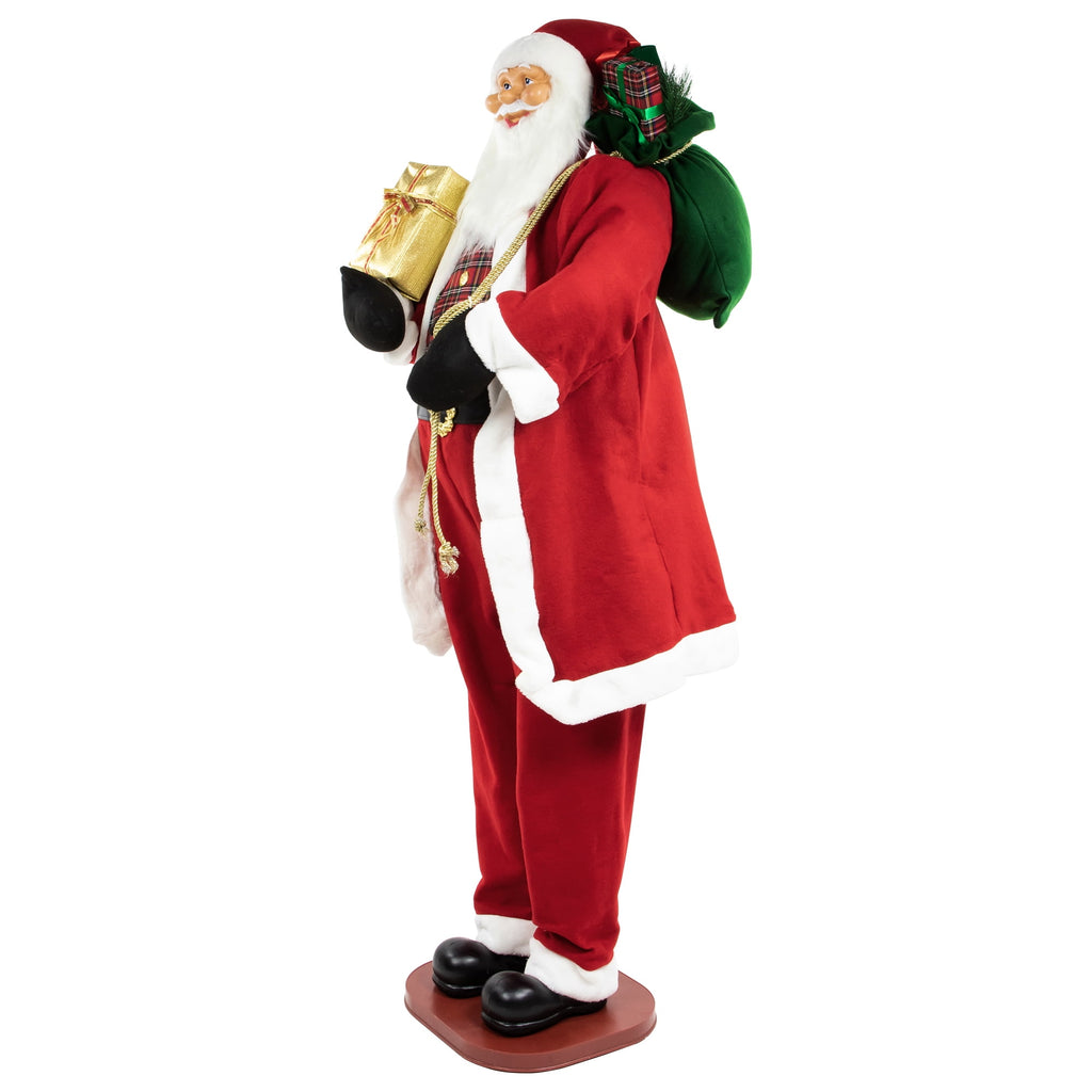 Northlight 72" Country Santa Claus Standing Christmas Figure