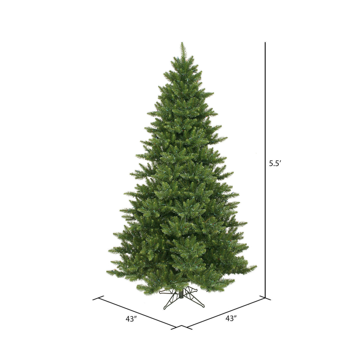 Vickerman 5.5' Camdon Fir Artificial Christmas Tree, Unlit
