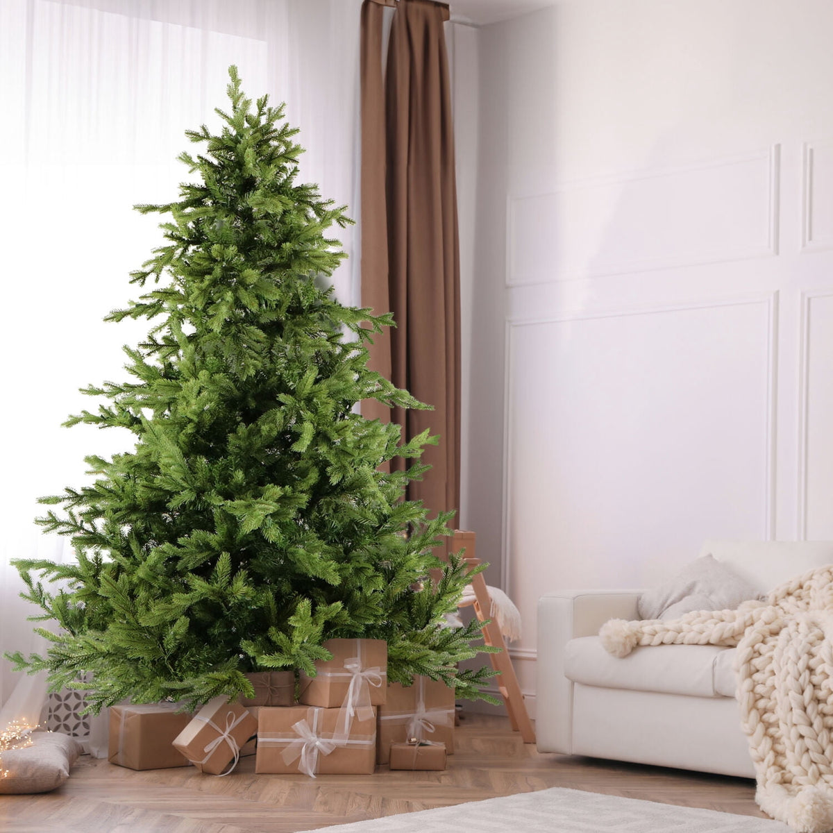 Fraser Hill Farm 6.5-Ft. Foxtail Pine Christmas Tree, FFFX065-0GR