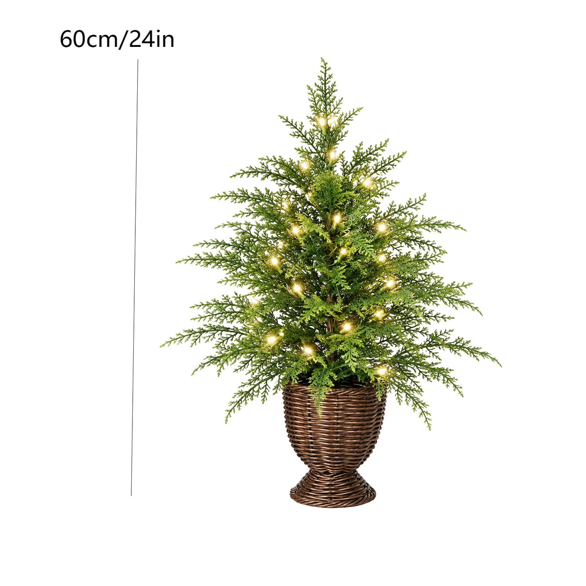 Faux Pre-Lit Cross Shaped Christmas Tree Cross, Exquisite Christmas Decorations (6FT-3 socks)