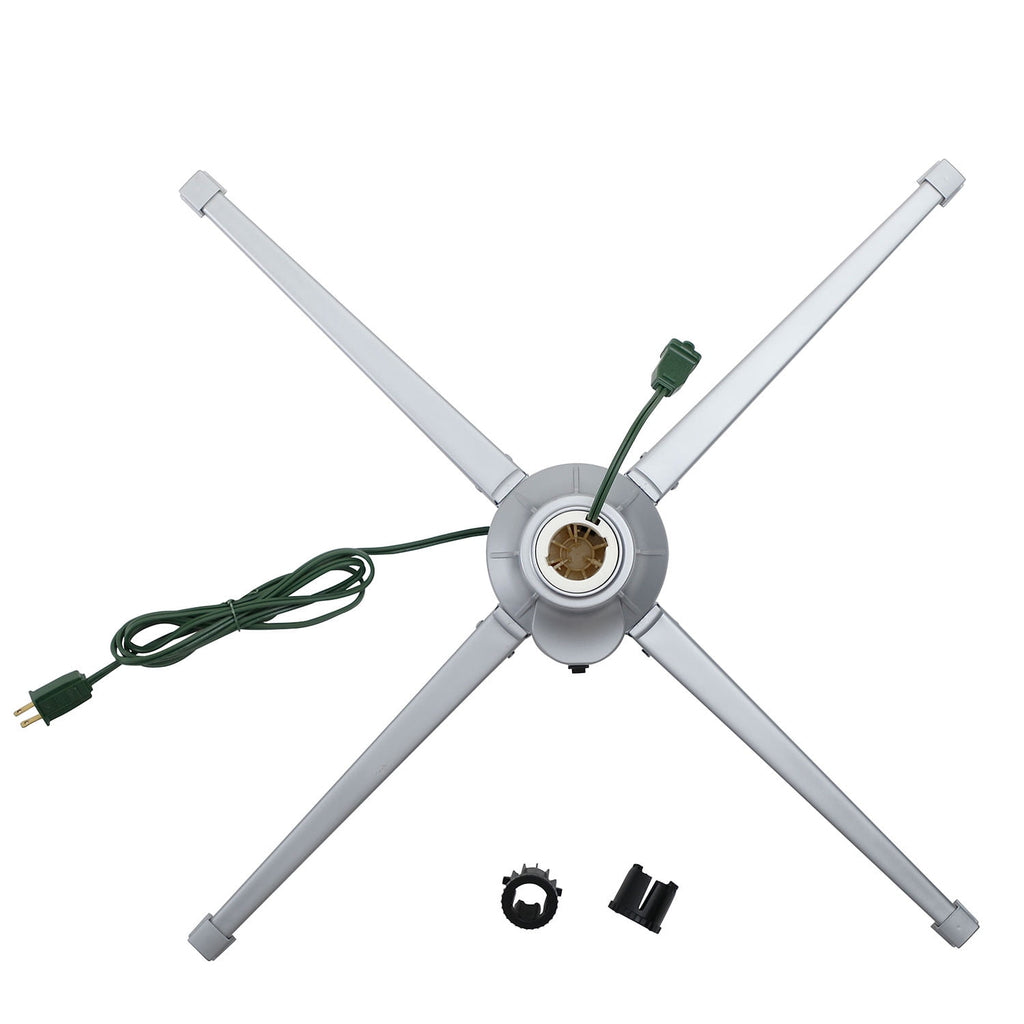 Home Heritage Metal Rotating Christmas Tree Stand for Trees Up to 7.5 ft