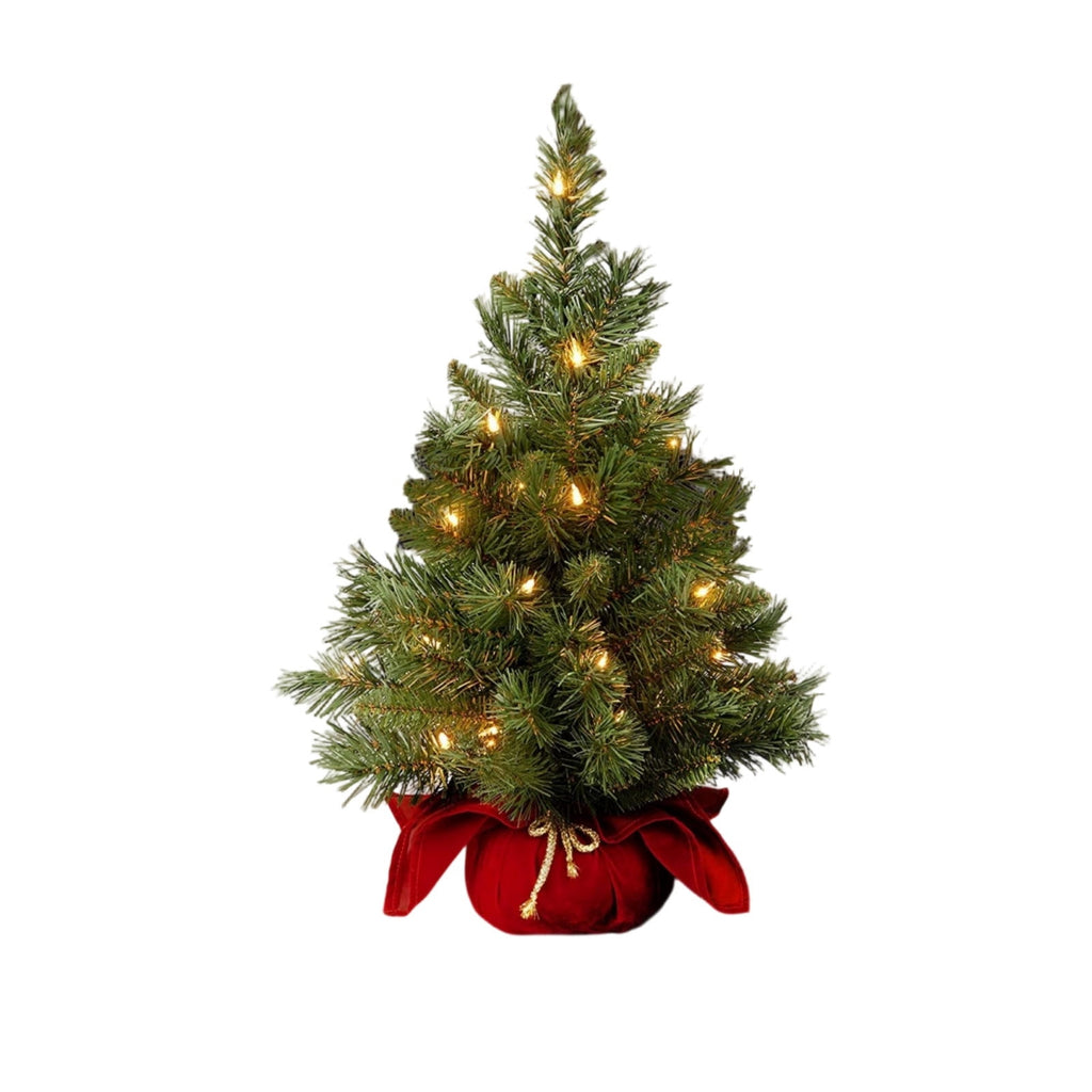 Christmas Decorations Tree, Pre-Lit Green Cypress Artificial Christmas Tree with 100 Warm White LED Lights, Fire Retardant, Easy Setup with Metal Stand, Ideal for Home, Office or Party Decor, 4FT