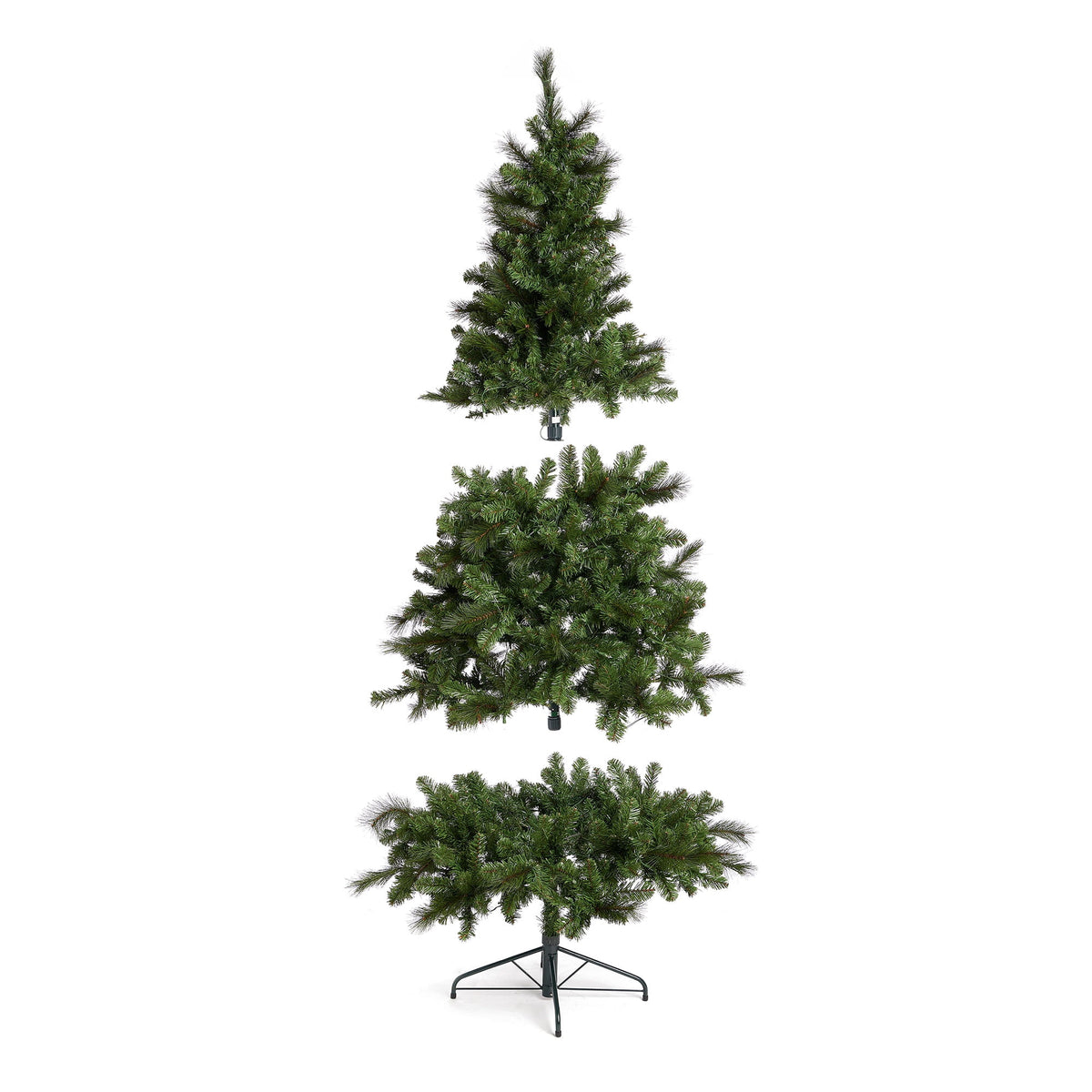 Home Heritage Metal Rotating Christmas Tree Stand for Trees Up to 7.5 ft