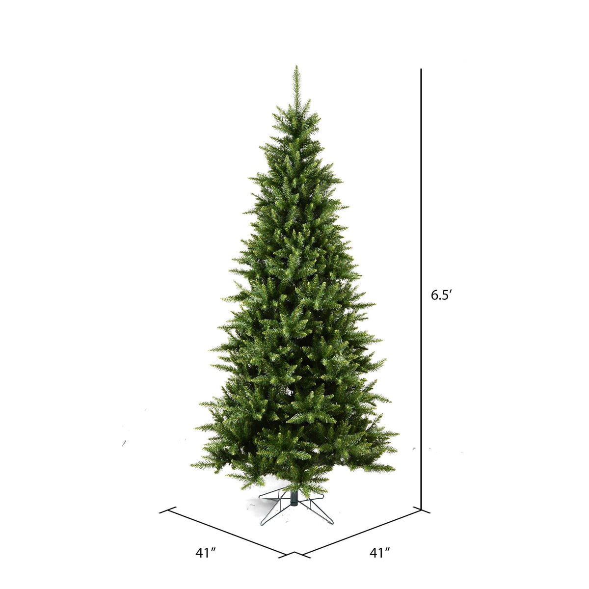 Vickerman 6.5' Camdon Fir Slim Artificial Christmas Tree, Unlit