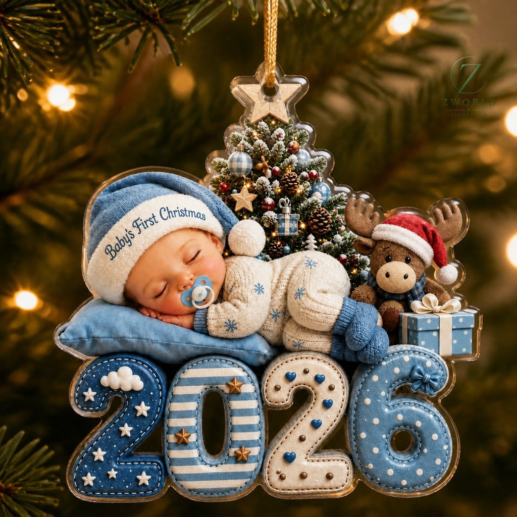 Baby First Christmas Ornament 2026 Moose Tree Keepsake