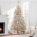 Best Choice Products 6ft Artificial Tinsel Christmas Tree with Viral Twinkling Lights, Pre-Lit Pine, 250 Lights