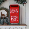 Christmas Mailbox Decoration Santa's Mailbox Letters To Santa Xmas Ornament Tabletop Christmas Decoration