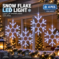 Christmas Snowflake LED Light Hanging Ornament Light Up Snow Flake Decorations Glowing Lighted Winter Holiday Decor Christmas Decoration
