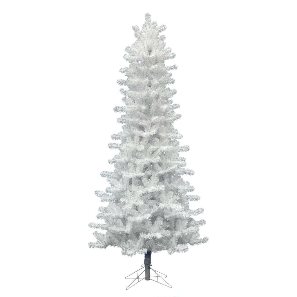 Vickerman 6.5' Crystal White Pine Slim Artificial Christmas Tree, Unlit