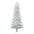 Vickerman 6.5' Crystal White Pine Slim Artificial Christmas Tree, Unlit