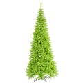 Vickerman 7.5' Lime Fir Slim Artificial Christmas Tree, Unlit