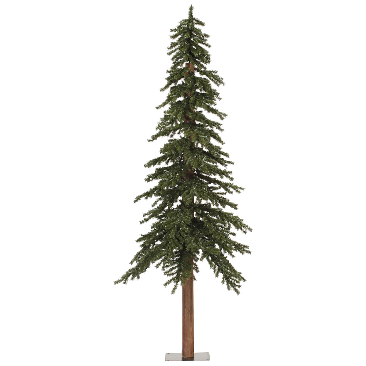 Vickerman 7' Natural Alpine Artificial Christmas Tree, Unlit - Faux Christmas Tree - Seasonal Indoor Home Decor