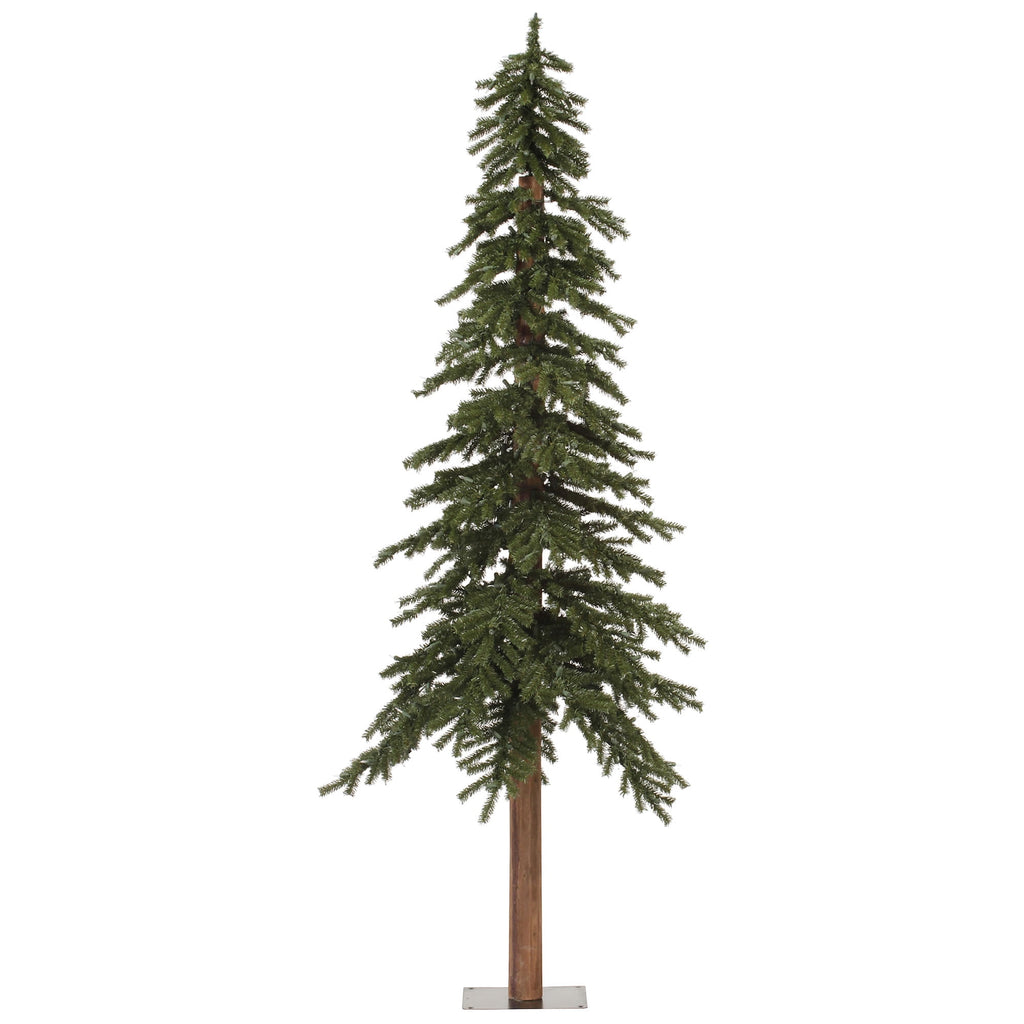 Vickerman 9' Natural Alpine Artificial Christmas Tree, Unlit - Faux Christmas Tree - Seasonal Indoor Home Decor