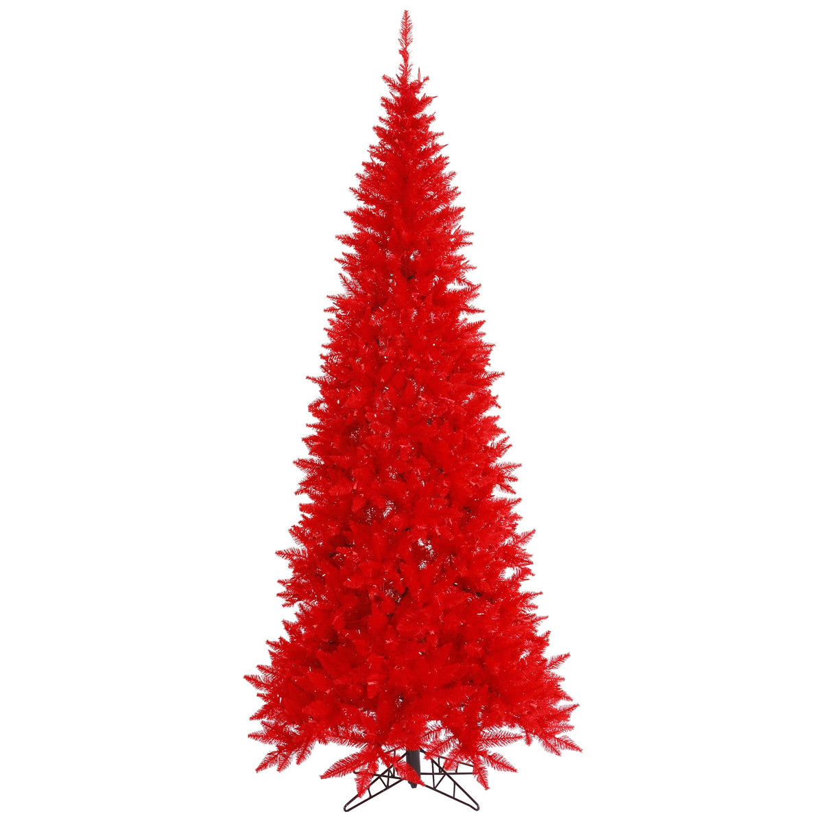 Vickerman 9' Red Fir Slim Artificial Christmas Tree, Unlit