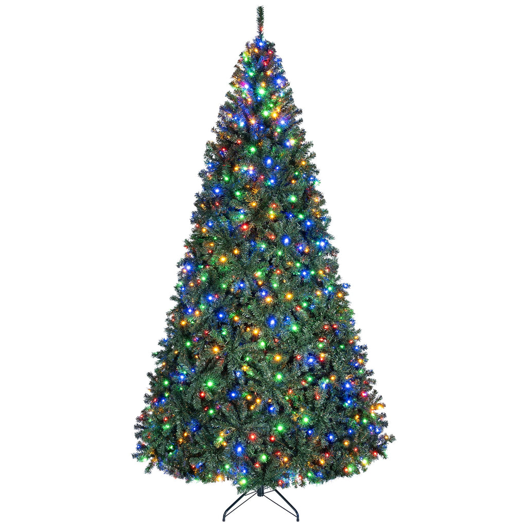 Costway 6Ft Pre-Lit Artificial Christmas Tree Hinged 350 LED Lights