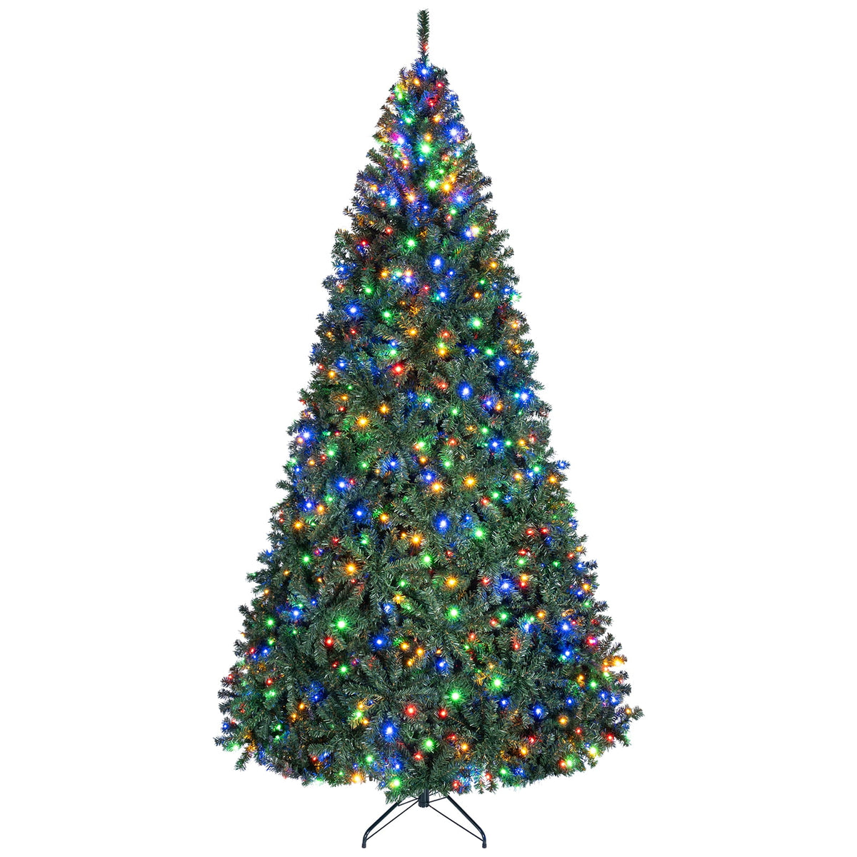 Costway 6Ft Pre-Lit Artificial Christmas Tree Hinged 350 LED Lights