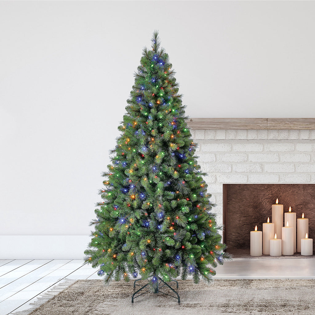 Home Heritage Metal Rotating Christmas Tree Stand for Trees Up to 7.5 ft