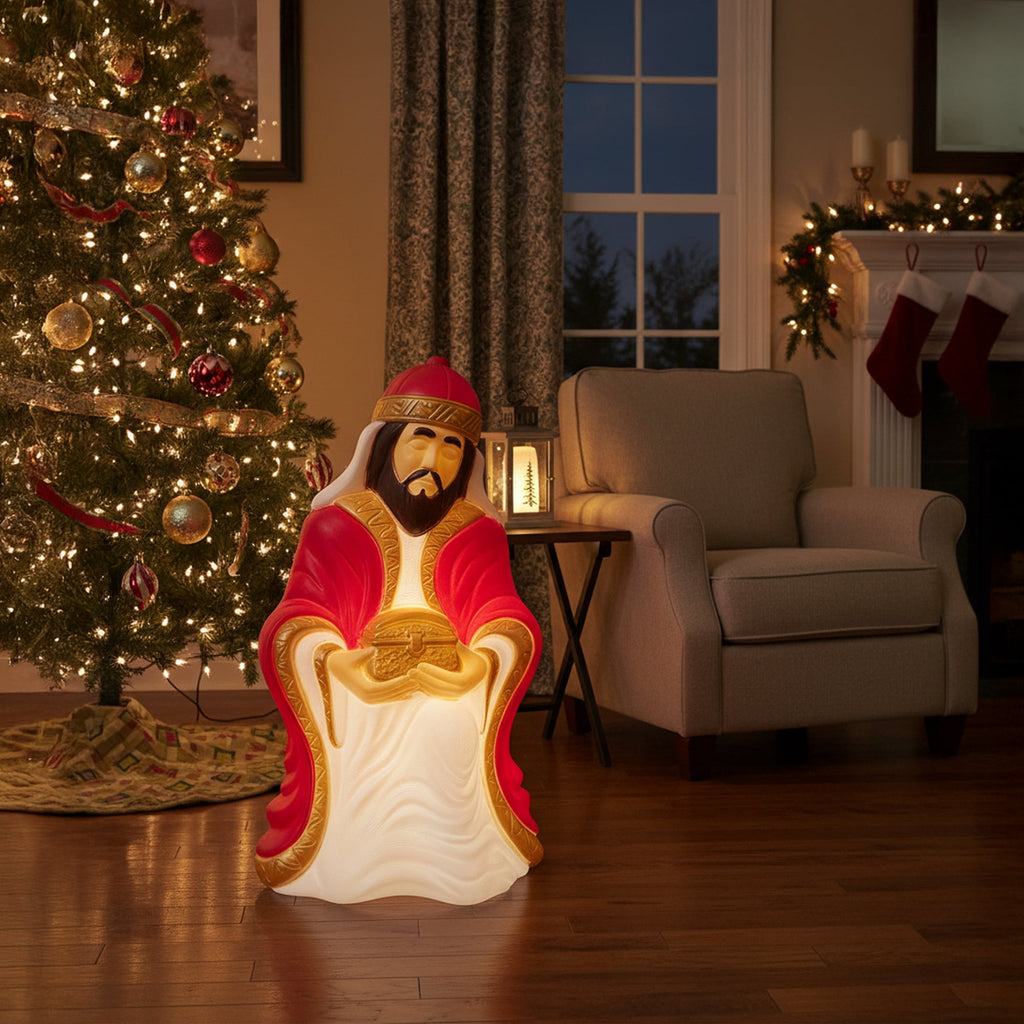 Union Products 74120 27.5 Inch LED Wiseman #1 Blow Mold Lighted Christmas Decoration