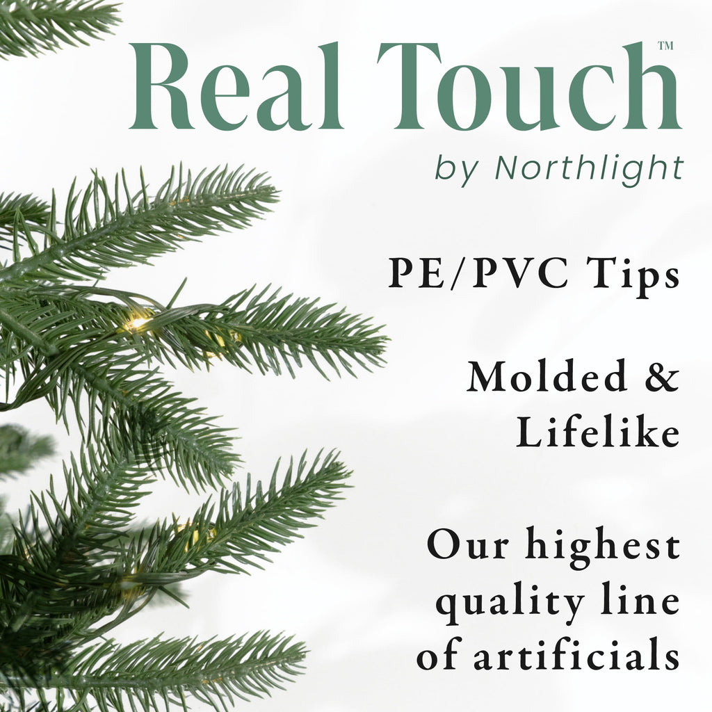 Northlight Real Touch™️ Full Juniper Pine Artificial Christmas Tree - Unlit - 6.5'