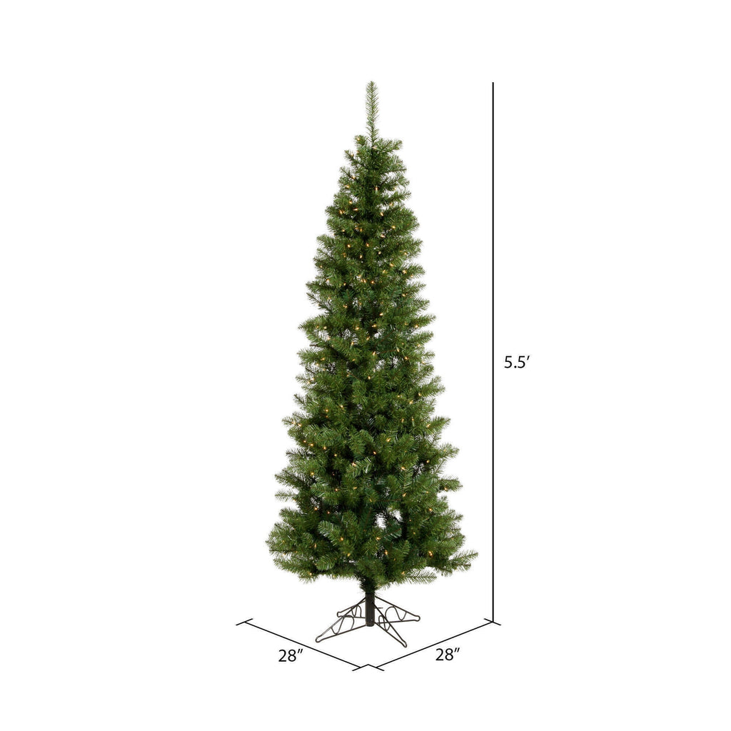 Vickerman 8.5' Salem Pencil Pine Artificial Christmas Tree, Unlit