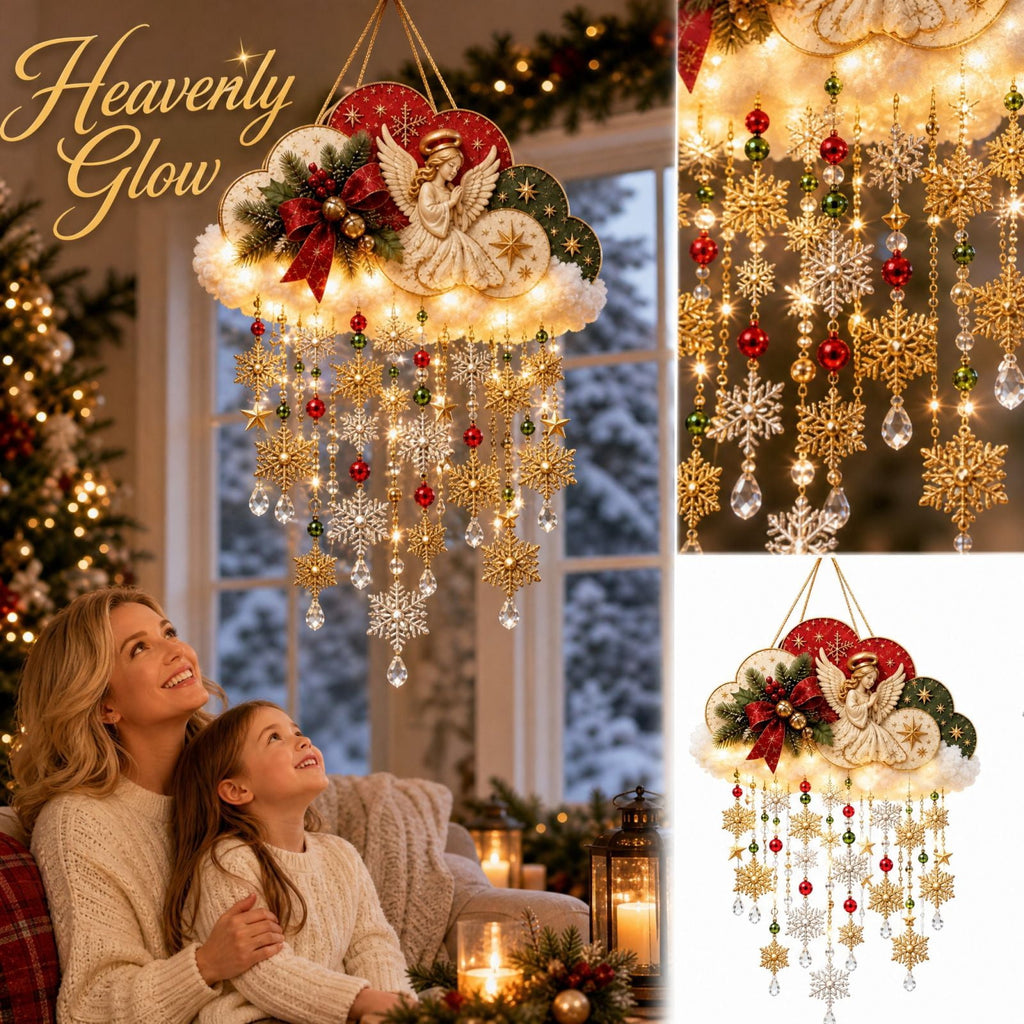 5Pcs Christmas Stair Banister Decoration Lighted Santa Snow Scene Garland for Stair Railing Indoor Holiday Home Ornament