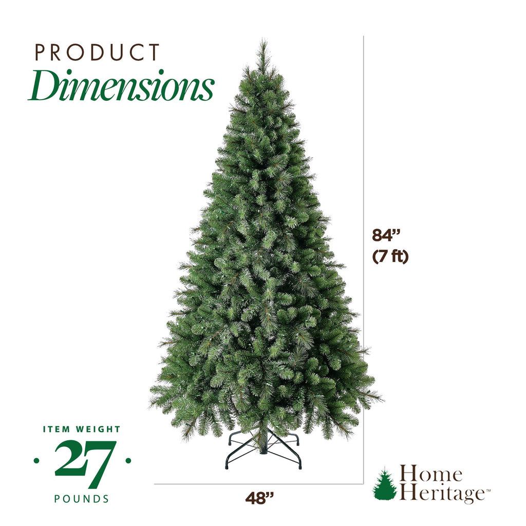 Home Heritage Metal Rotating Christmas Tree Stand for Trees Up to 7.5 ft