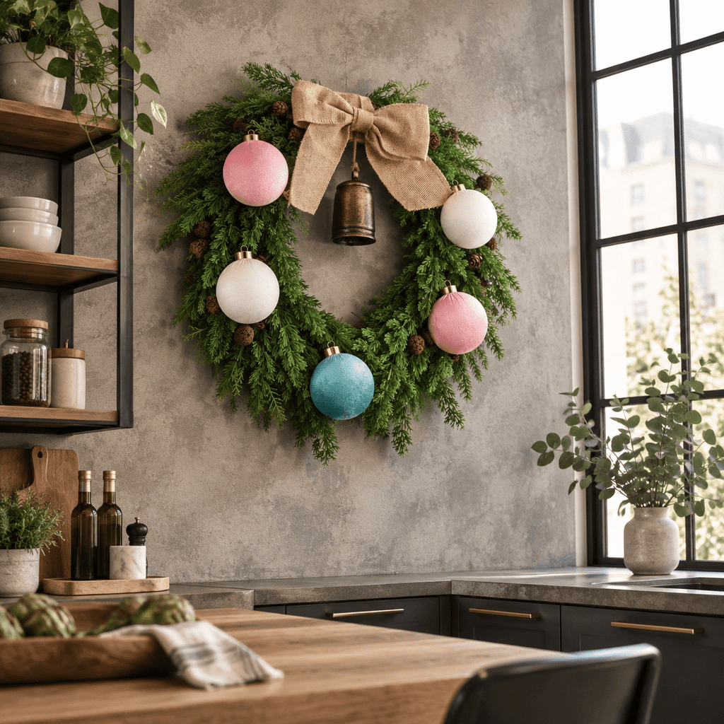 Christmas Ornaments Balls For Tree - 15pink & Teal Shatterproof Xmas Decorations Multicolor Beige 80mm 3.15inch