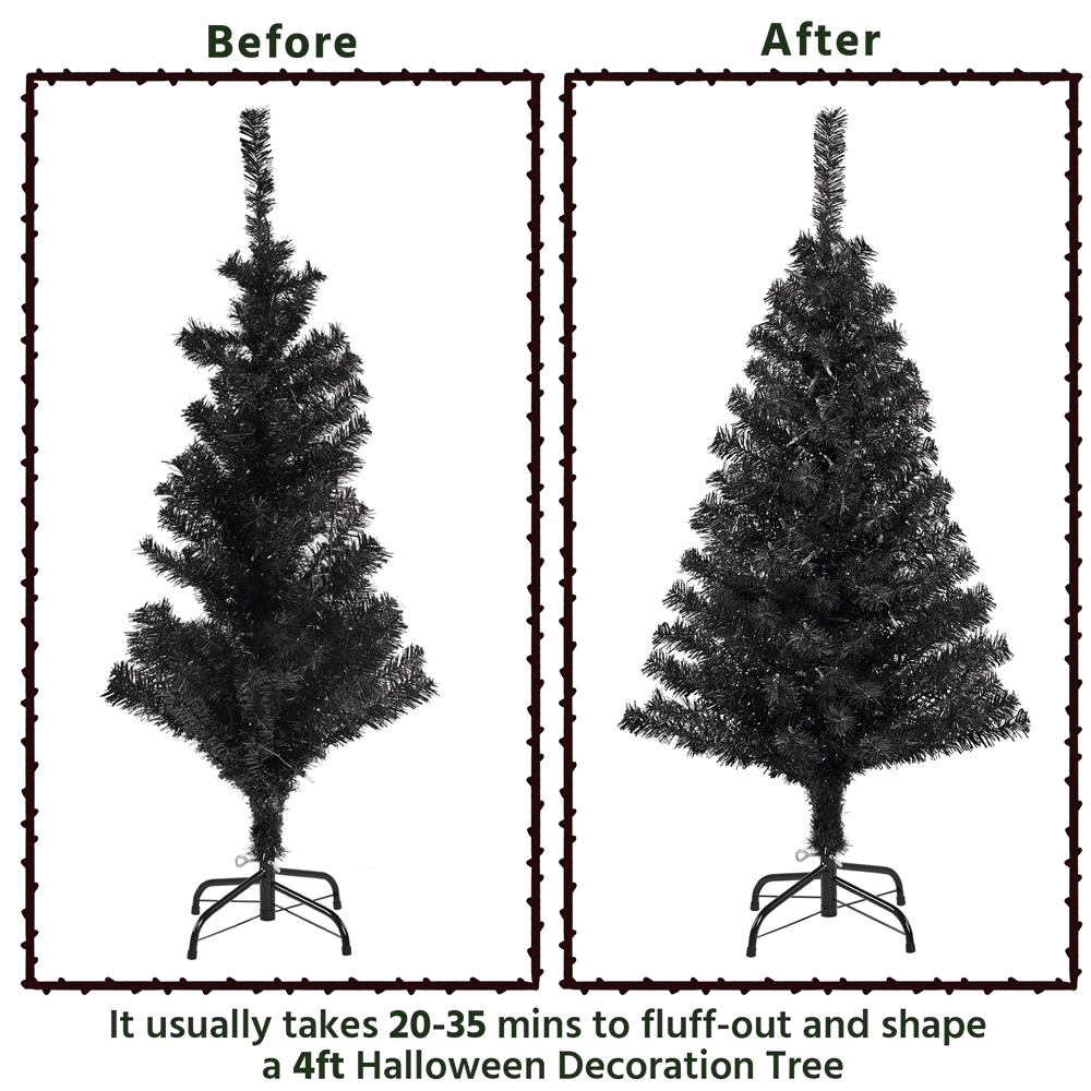 Alden Design 7.5ft Pre-Lit Fir Artificial Christmas Tree with Foldable Stand, White