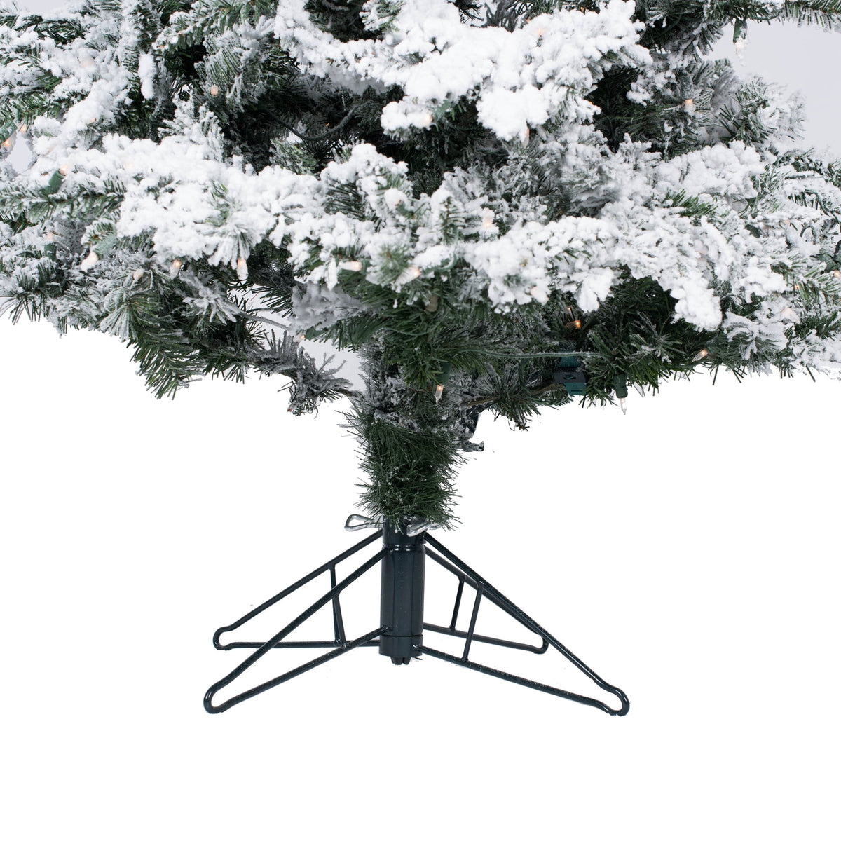 Vickerman 6.5' Flocked Utica Fir Slim Artificial Christmas Tree, Unlit