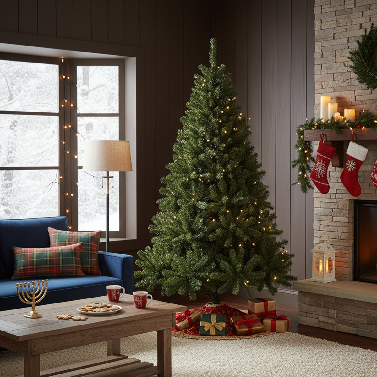 Northlight Canadian Pine Full Artificial Christmas Tree - 7' - Unlit
