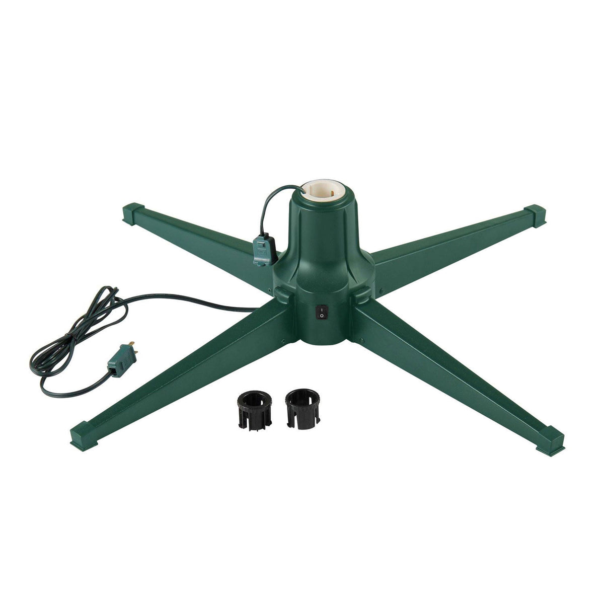 Home Heritage Metal Rotating Christmas Tree Stand for Trees Up to 7.5 ft