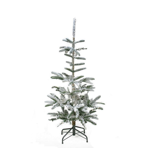 4.5' Flocked Noble Fir Artificial Christmas Tree - Unlit